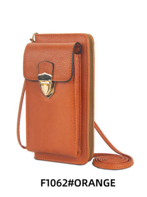 F1062 OR Phone Holder Purse Side Bag Orange