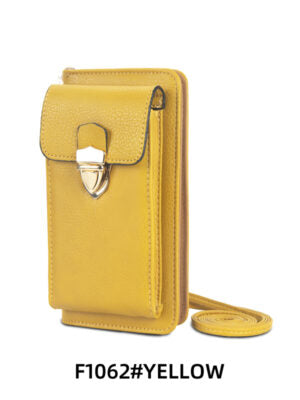 F1062 YL Phone Holder Purse Side Bag Yellow