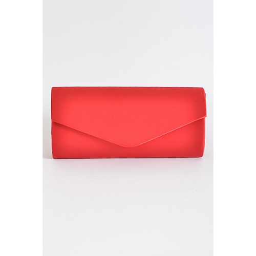 PPC5364 SATIN???? Envelope Clutch Side Bag Red