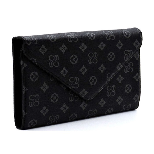 CS2500 Monogram Envelope Clutch Side Bag Black