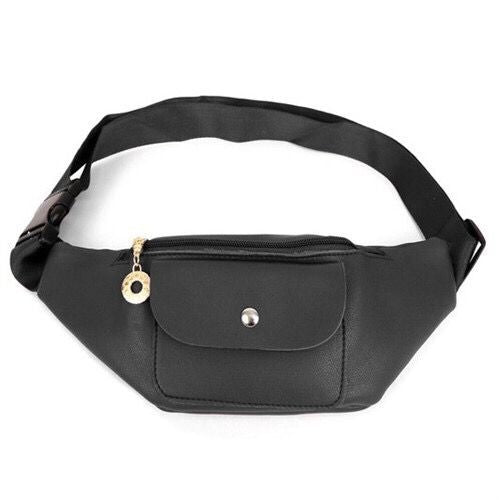 LFBG1306-5 Leather Look Fanny Pack