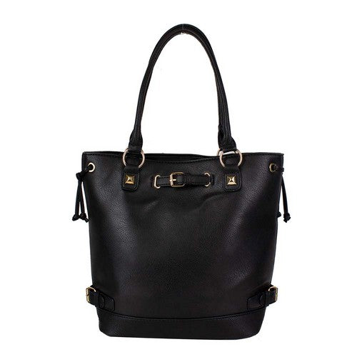 Buckle Detail Handbag Black