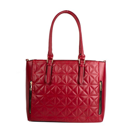 Quilted Handbag Red