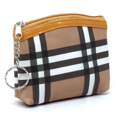 Plaid Coin Purse