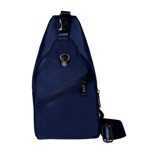 Waxed Canvas Crossbody Sling Side Bag Back Pack Navy