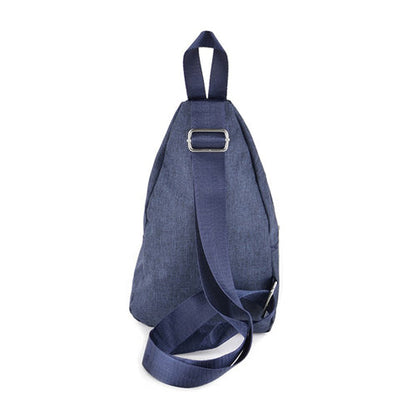 Cotton Crossbody Sling Side Bag Back Pack Navy