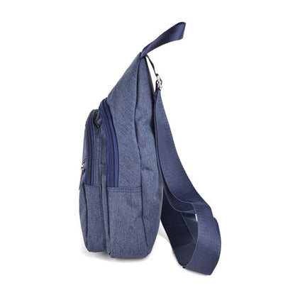 Cotton Crossbody Sling Side Bag Back Pack Navy