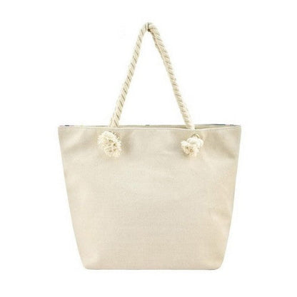 Toucan Beach Bag Yellow/White