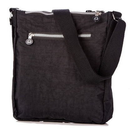 Luxury Nylon Water Resistant Side Bag Black