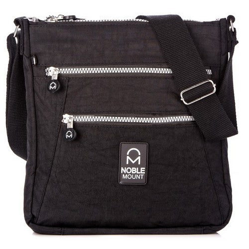 Luxury Nylon Water Resistant Side Bag Black