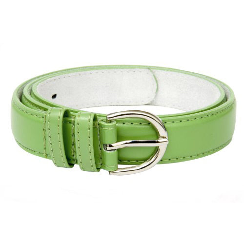 Ladies Leather Belt Lime Green