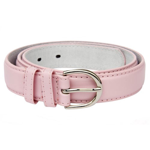 Ladies Leather Belt Light Pink