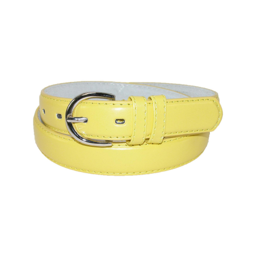 Kids Leather Belt Yellow