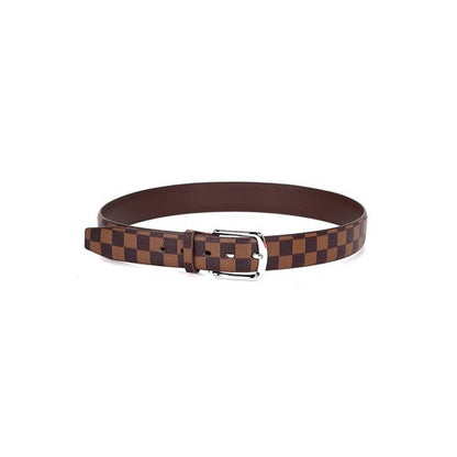 Monogram Print Print Belt Brown