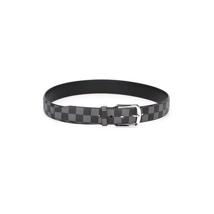 Monogram Print Print Belt Grey