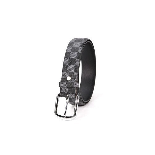 Monogram Print Print Belt Grey