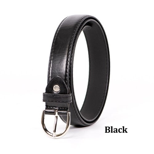 Regular Leather Look Belt Black