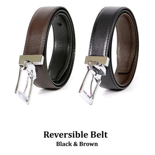 Reversible Leather-Look Belt Black/Brown