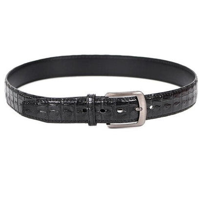 Crocodile Dress Belt Black