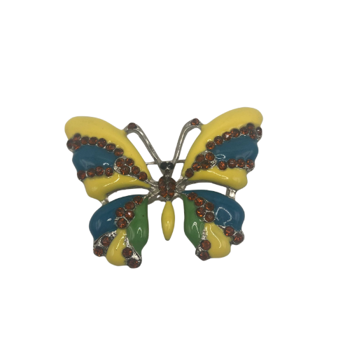 Butterfly Brooch Multicolored