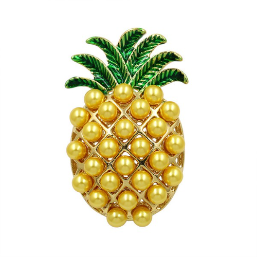 PA3780 Pineapple Pearl Pin Brooch