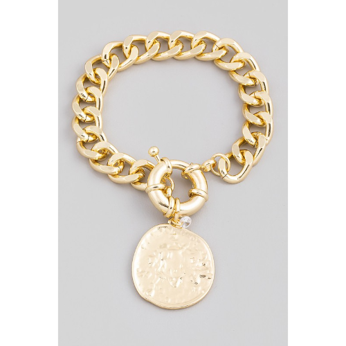 Medallion Bracelet Gold