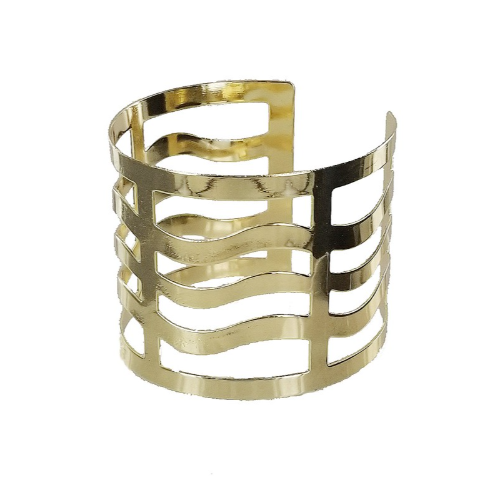 Wavy Cuff Bracelet Gold