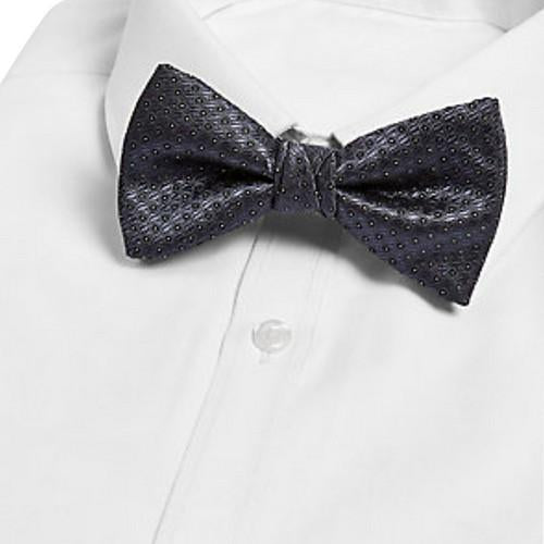 Marks & Spencer Grey Textured Bow Tie