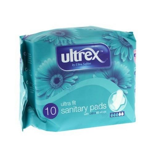 Stalwart 220106 Ultrex Ultra Fit Sanitary Pads (Pack of 10)