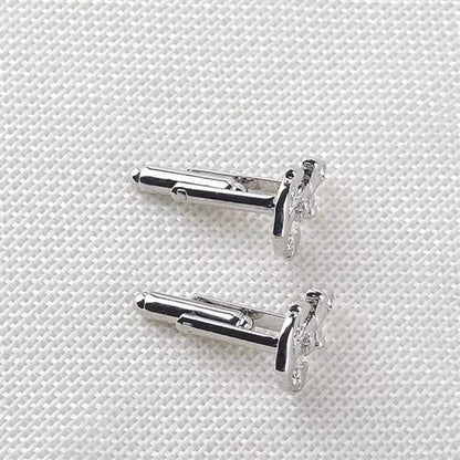 Silver Anchor Cufflink