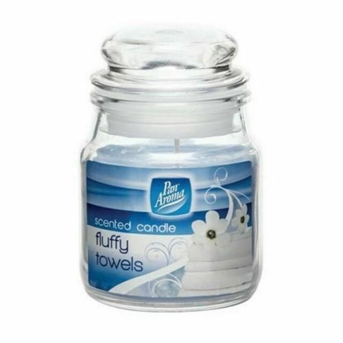 Pan Aroma Small Jar Scented Candle With Lid Fluffy Towels