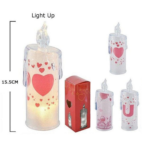 Light-Up Love Heart Candle