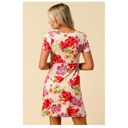 Floral Print Dress New Blush