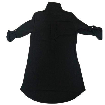 Jo 30 Pussy Bow Shirt Dress Black