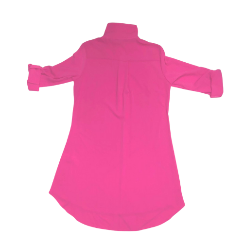 Jo 30 Pussy Bow Shirt Dress Fuchsia