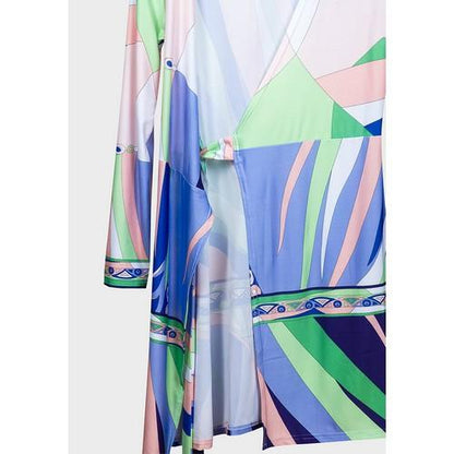 Printed Wrap Dress Multi