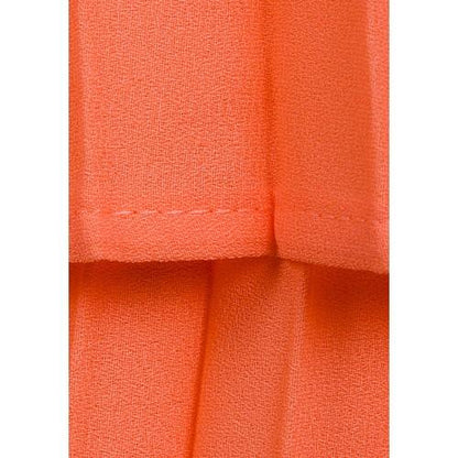 2 Piece Effect Pleated Dress Tangerine