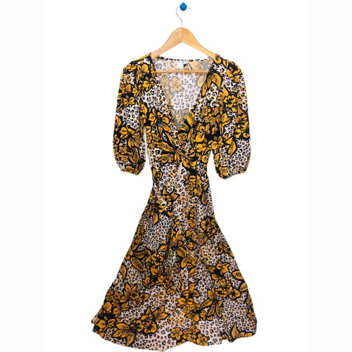 ASOS African Print Maxi Dress Mustard
