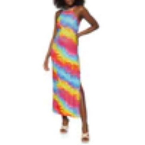 0030356406 Tie Dye Print Maxi Dress Multi
