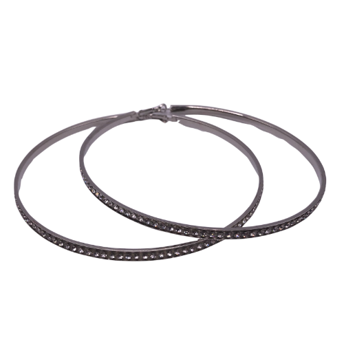 Diamante Hoop Earrings