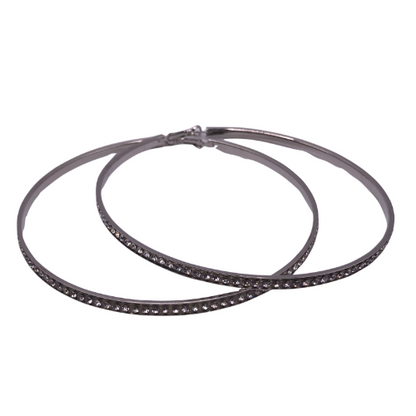 Diamante Hoop Earrings