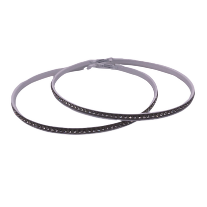 Diamante Hoop Earrings