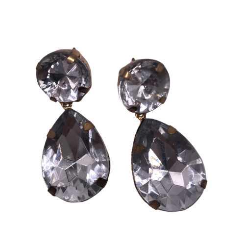 Teardrop 2 Stone Earring