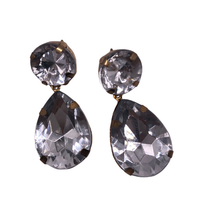 Teardrop 2 Stone Earring