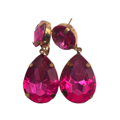 Teardrop 2 Stone Earring