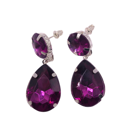 Teardrop 2 Stone Earring