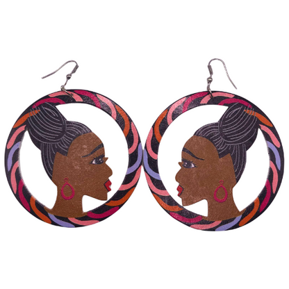 Woman Disc Earring