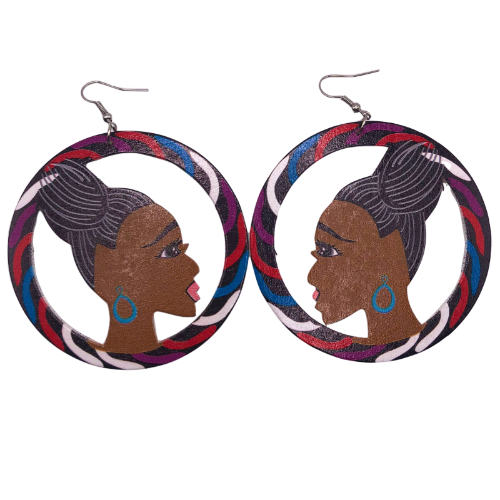 Woman Disc Earring