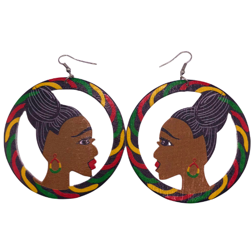 Woman Disc Earring
