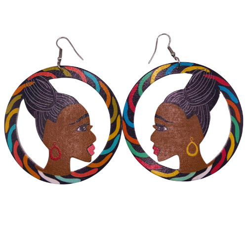 Woman Disc Earring